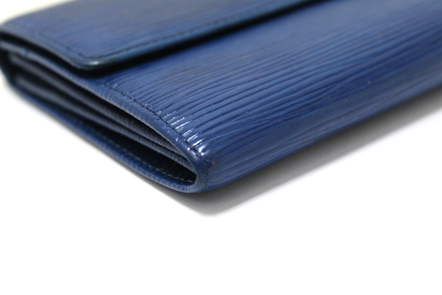 Louis Vuitton Blue Epi Leather Sarah Long Wallet