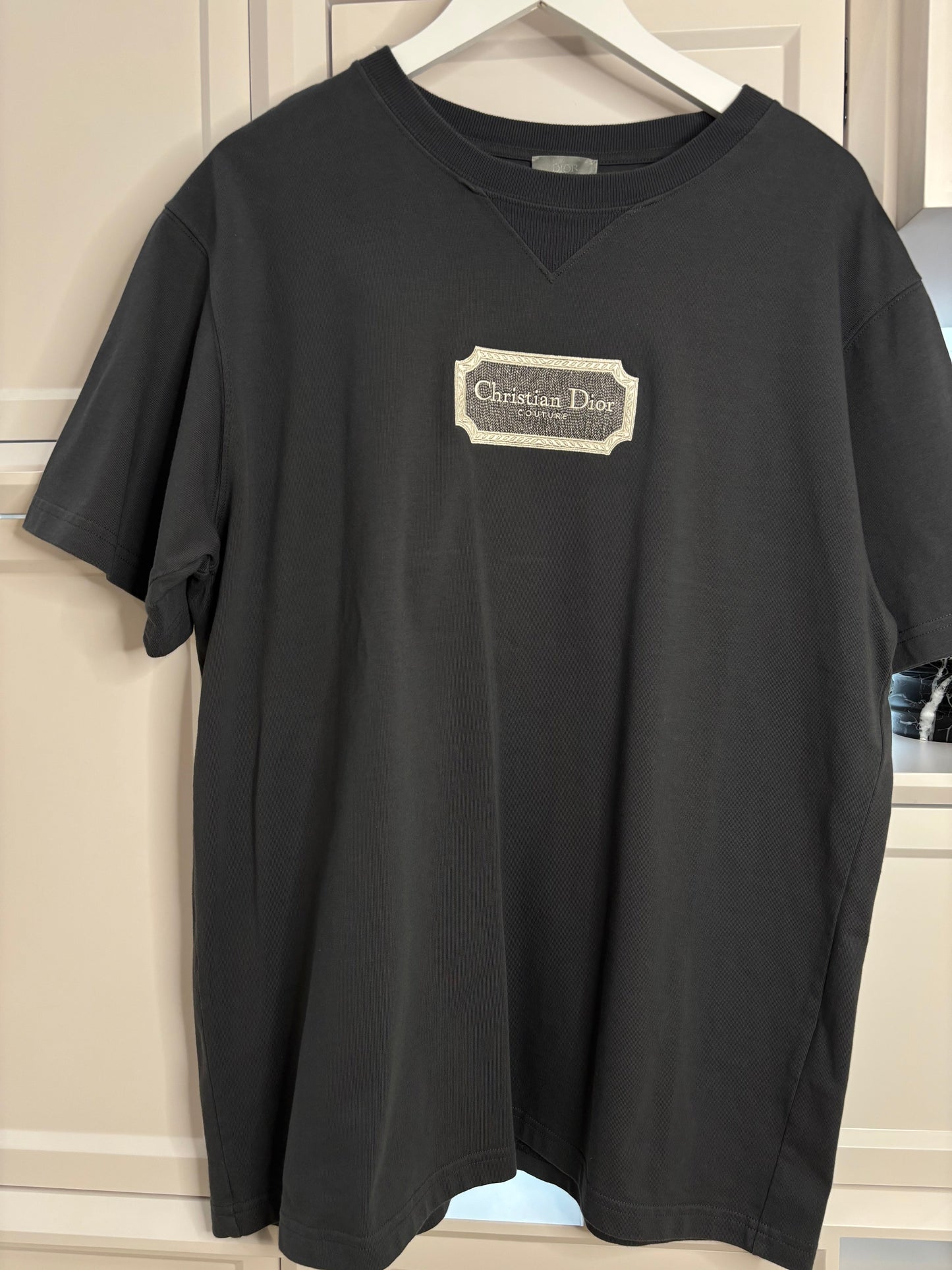Dior Handbag Christian Couture T-shirt Relaxed Fit Men's XL Gray
