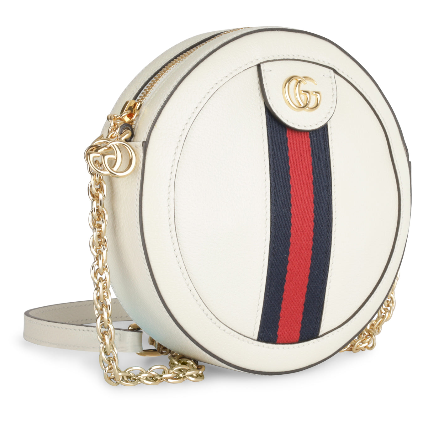 Gucci Round Ophidia Off Crossbody Bag White Mini