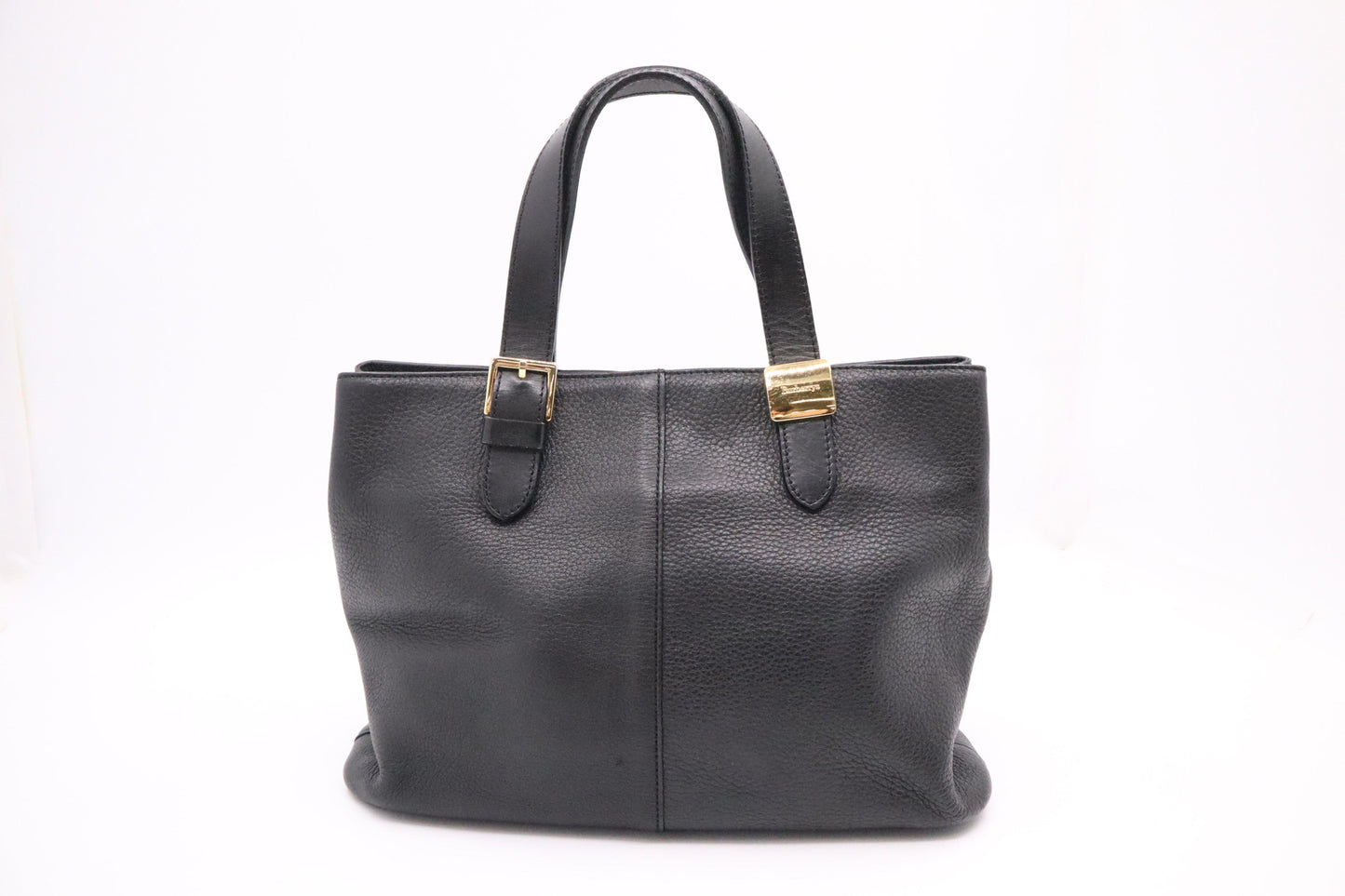 Burberry Handbag In Leather Black Travel Bag Black Leather 2