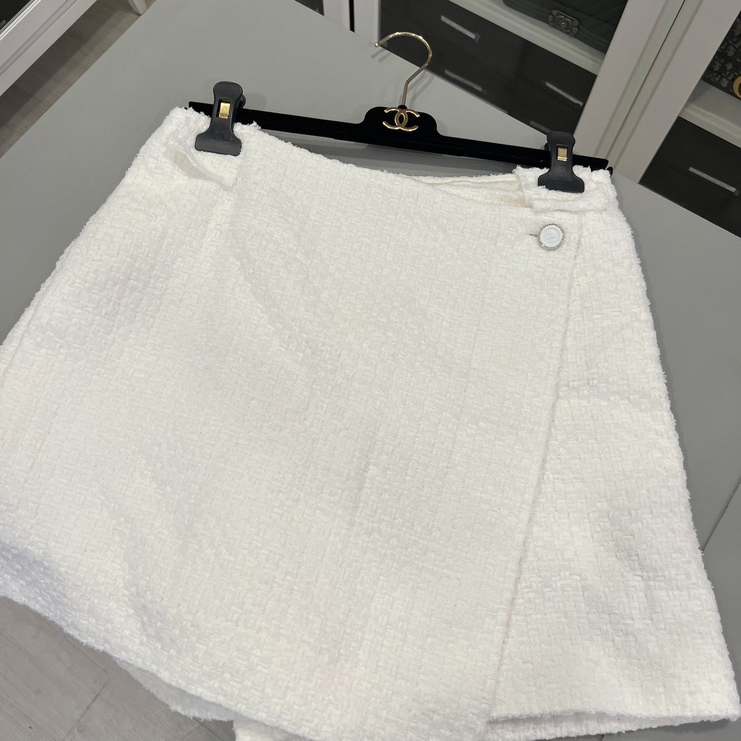 Chanel 25S Tweed Skorts In White Cotton And Polyamide ( ) Bag