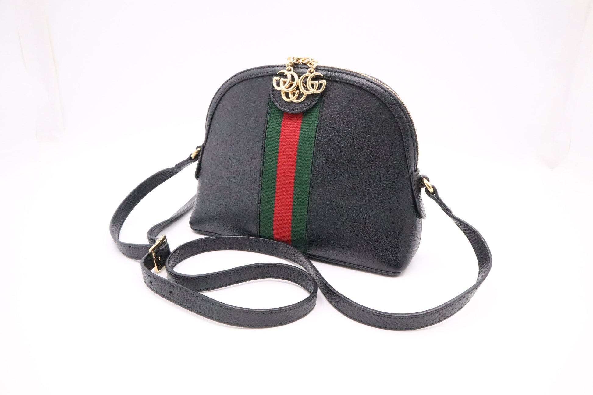 Gucci Ophidia Leather Black Crossbody Bag