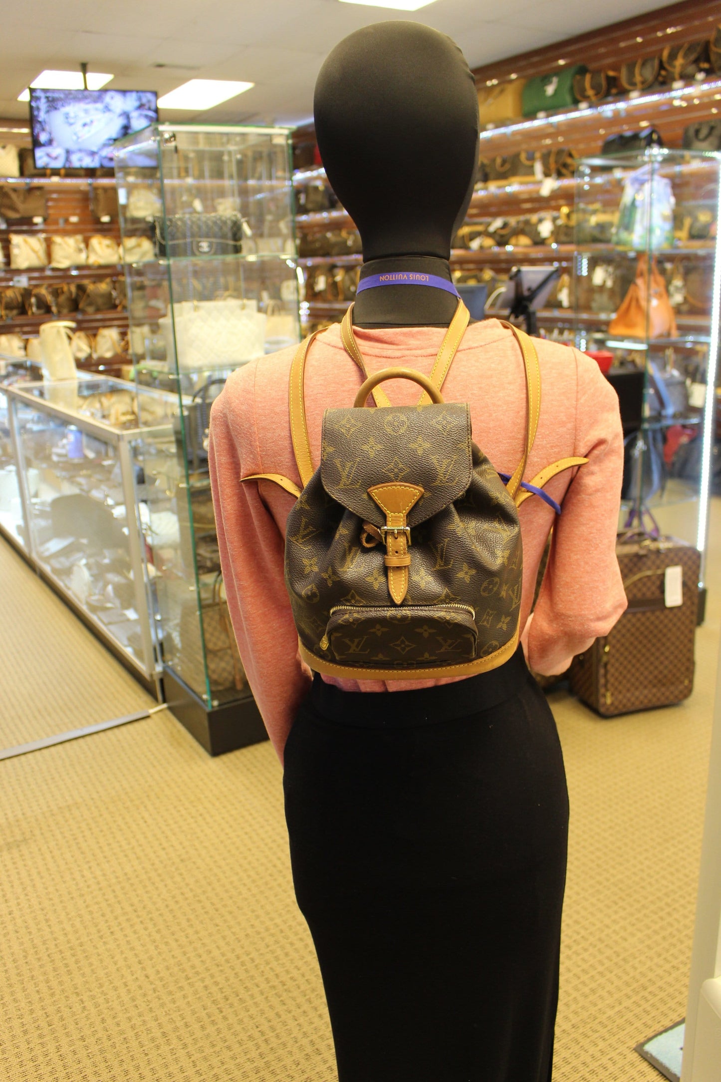 Louis Canavs Montsouris Pm Backpack Monogram