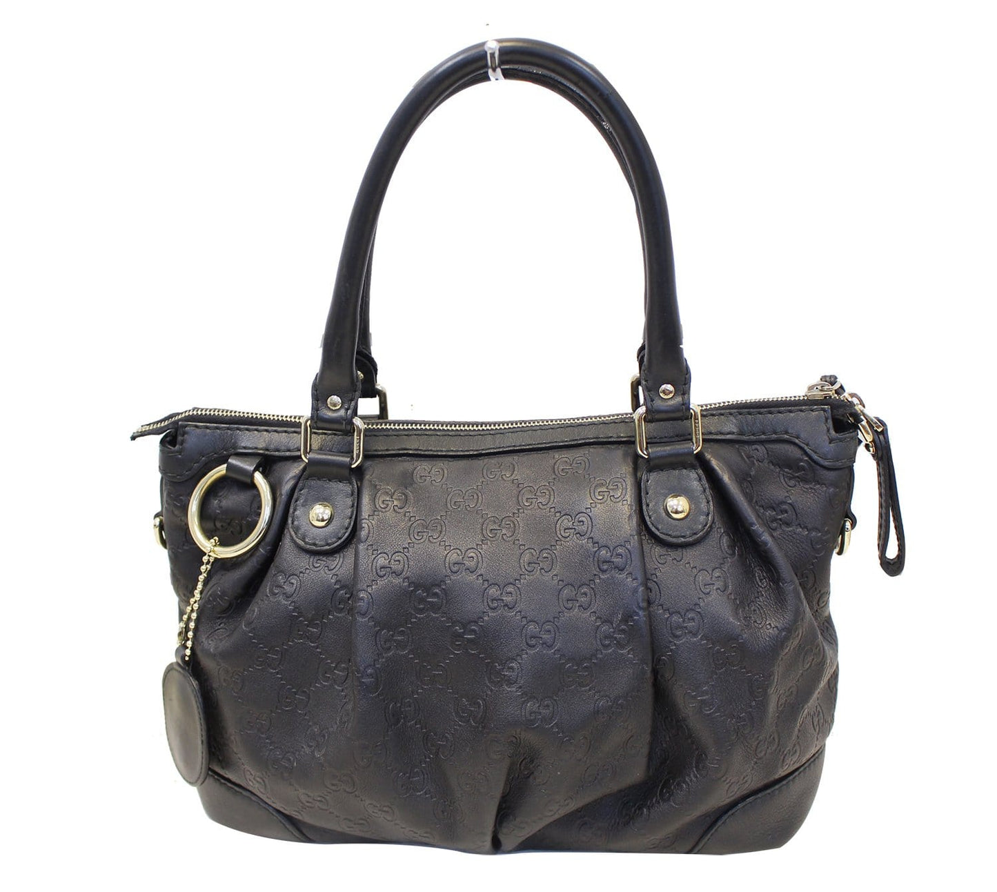 Gucci Sukey ssima Top Handle Satchel Bag Black Travel Bag