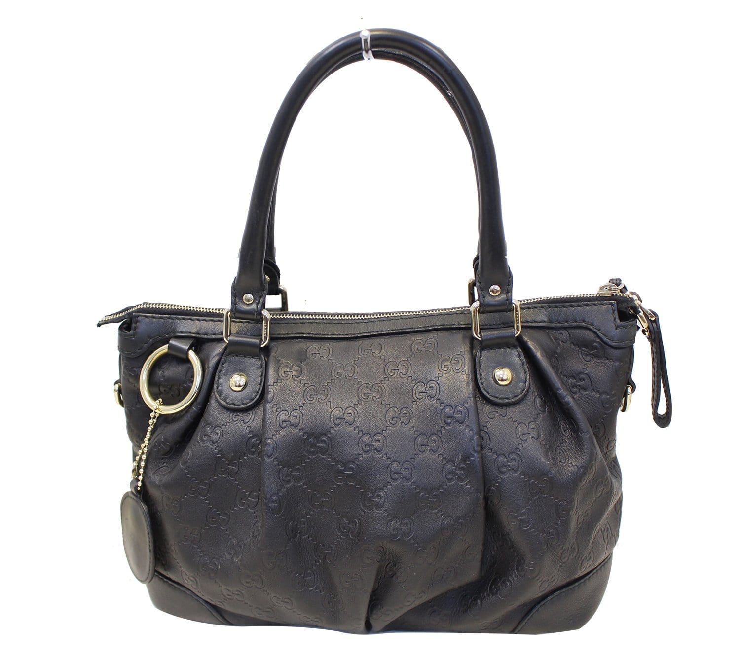 Gucci Sukey ssima Top Handle Satchel Bag Black Travel Bag