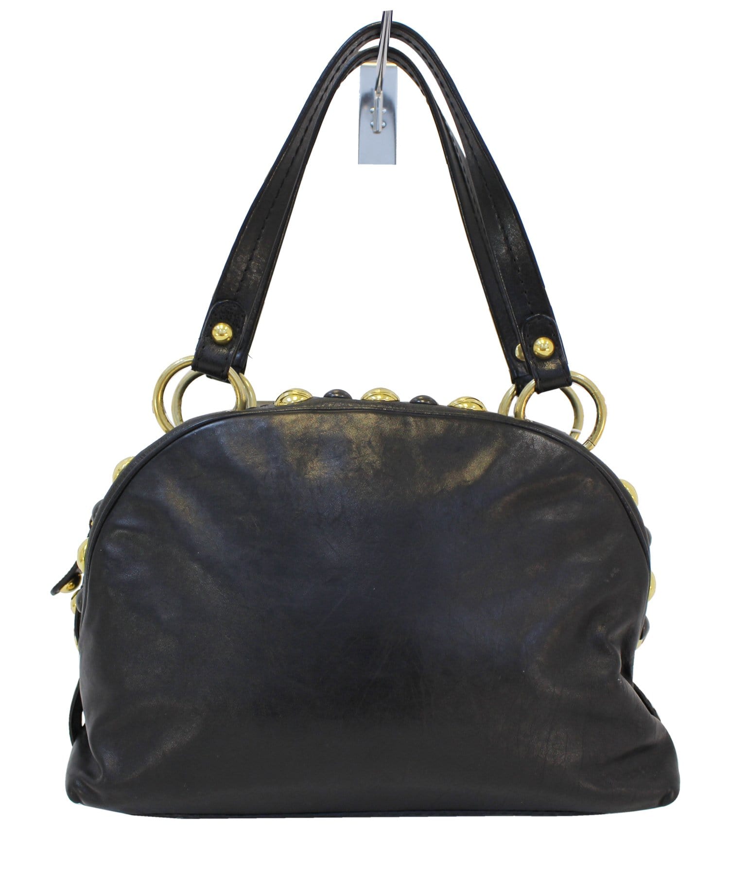 Gucci ssima Babouska Dome Shoulder Handbag Black Medium Shoulder Bag