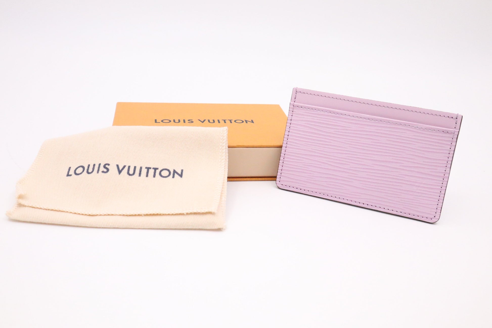 Louis Vuitton Card Lilac Epi Leather Wallet Case