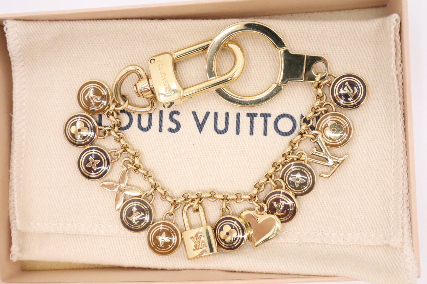Louis Vuitton Porte Cles Chaine Pastilles Charm Key Chain