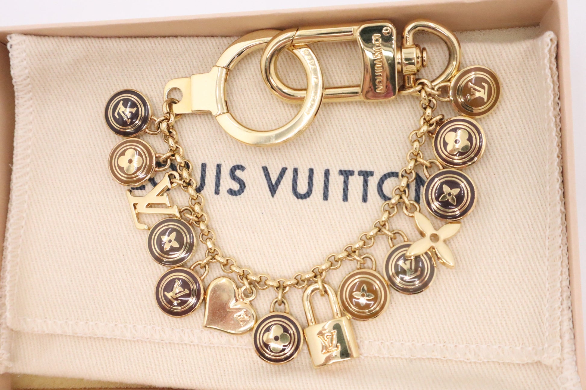 Louis Vuitton Porte Cles Chaine Pastilles Charm Key Chain
