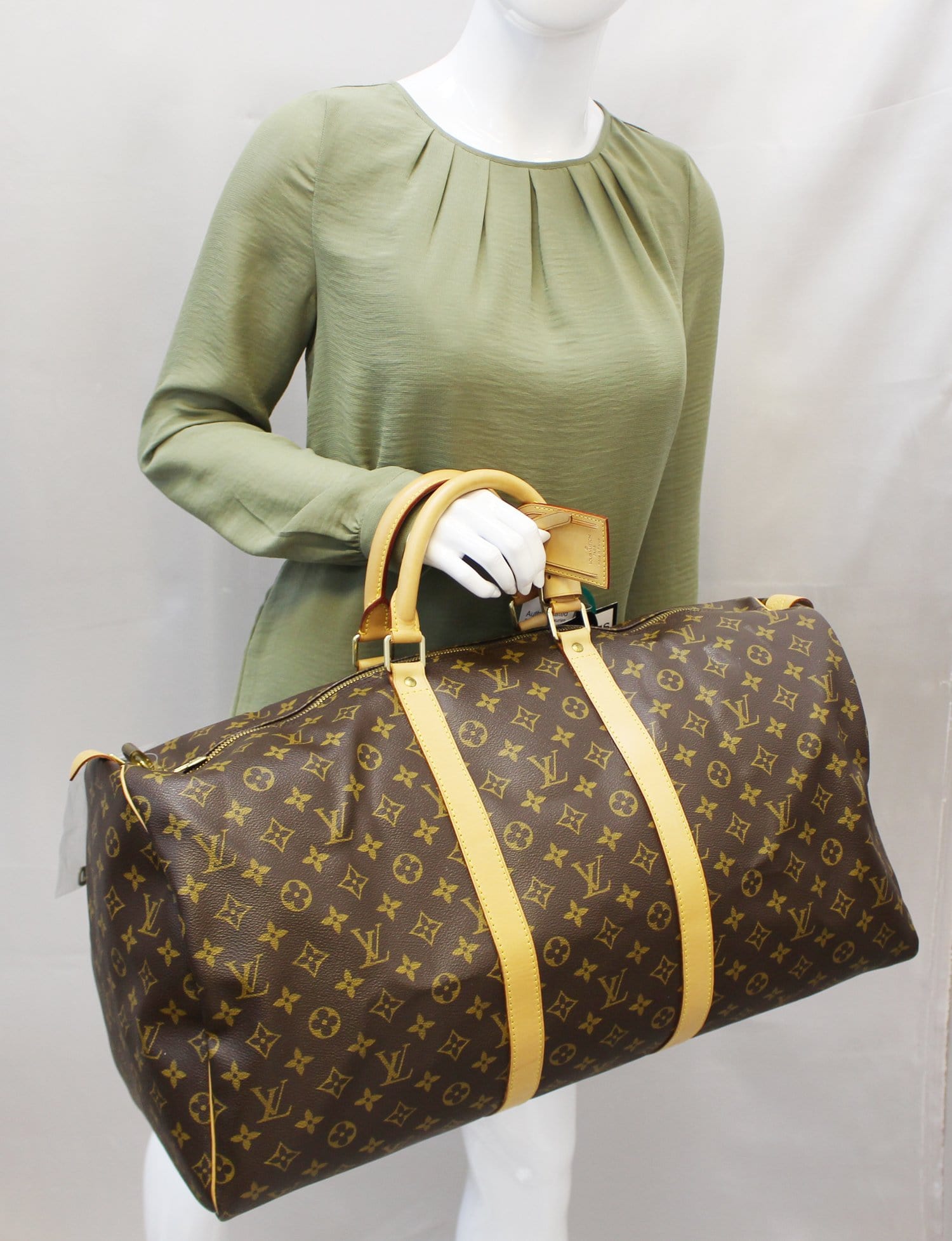 Louis Keepall Boston Bag Canvas Monogram Shoulder Bag