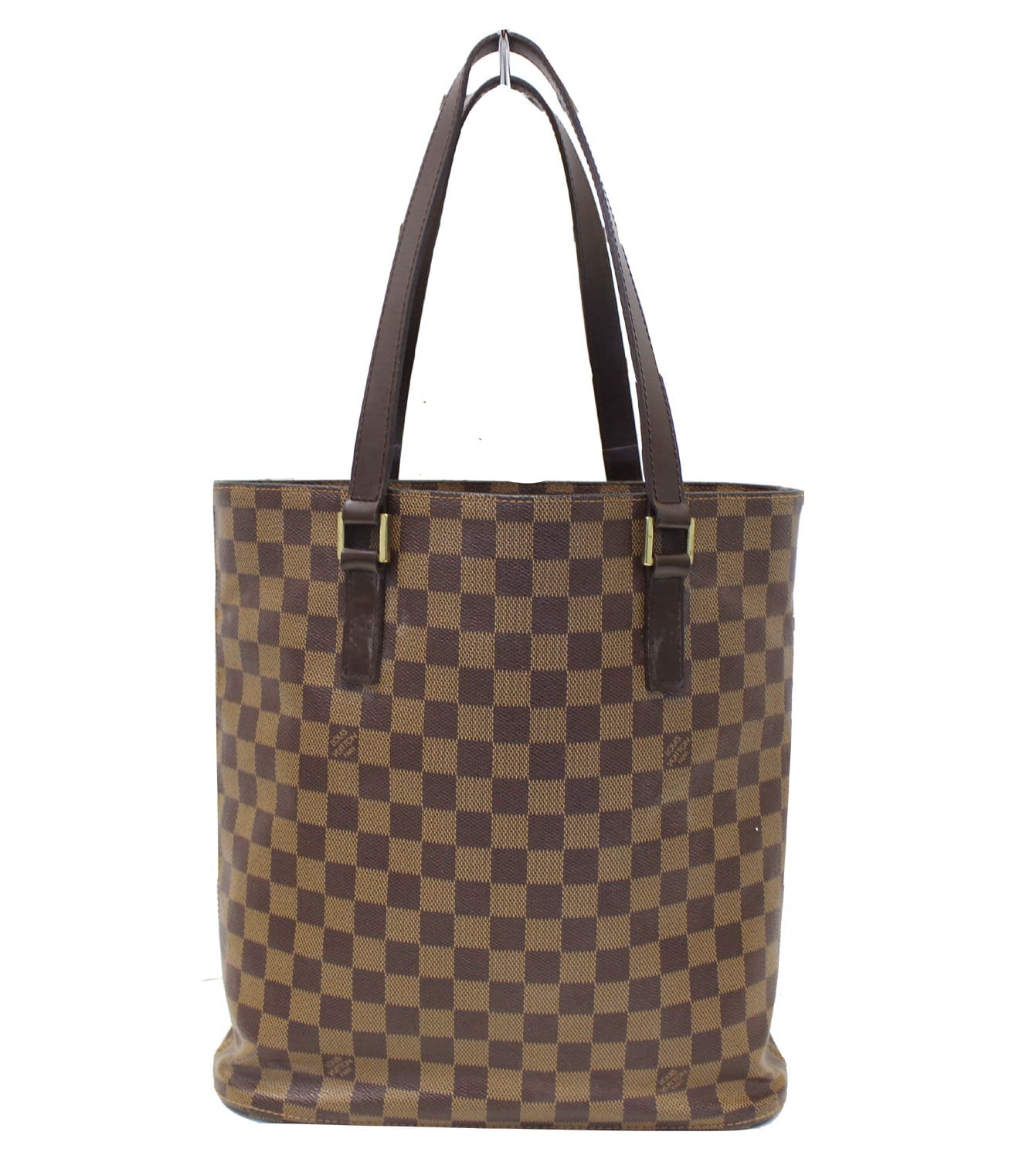 Louis Cabas Mezzo Damier Ebene Tote Bag Brown
