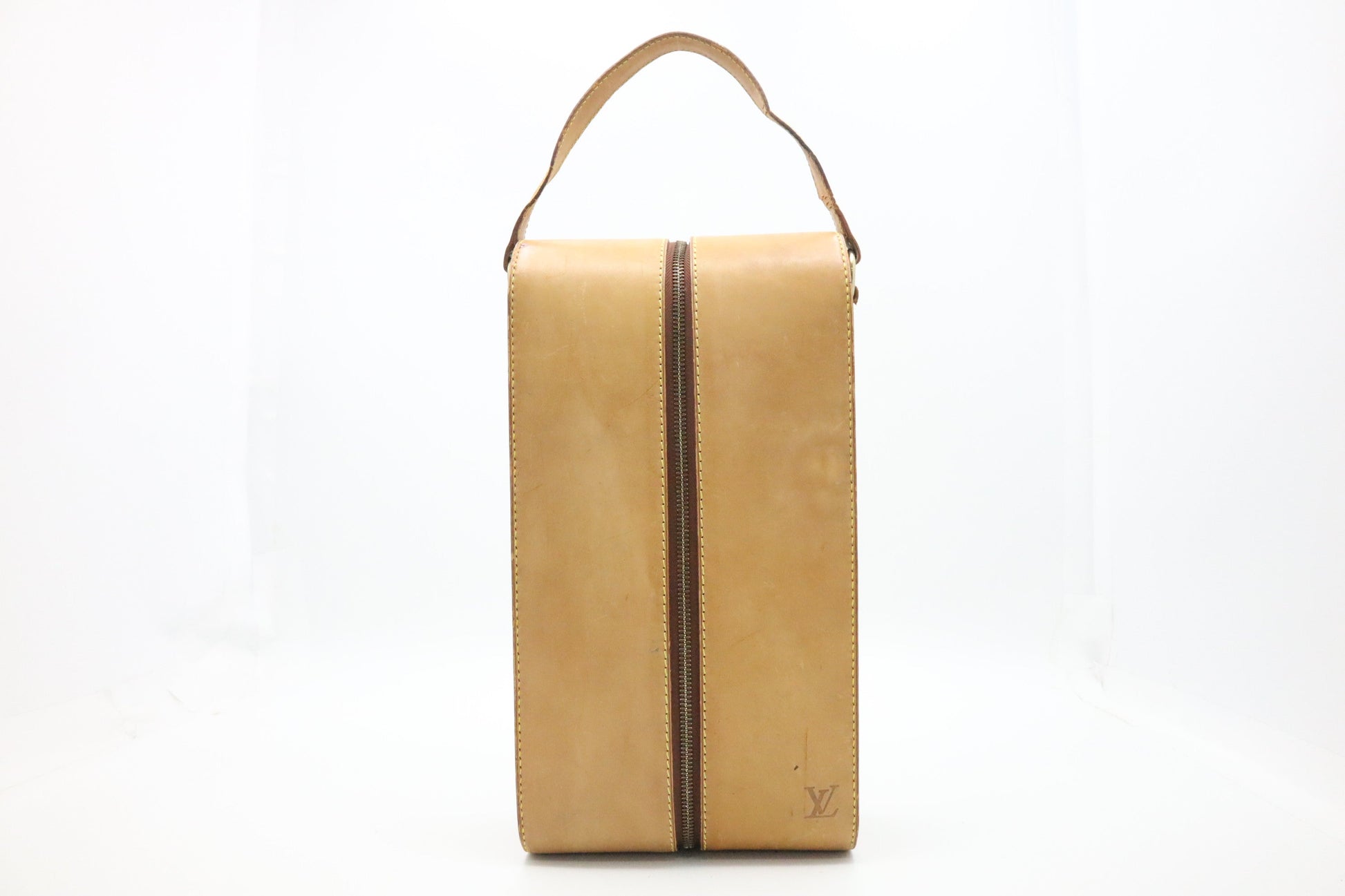 Louis Vuitton Bottle Carrier Nomade Leather Handbag