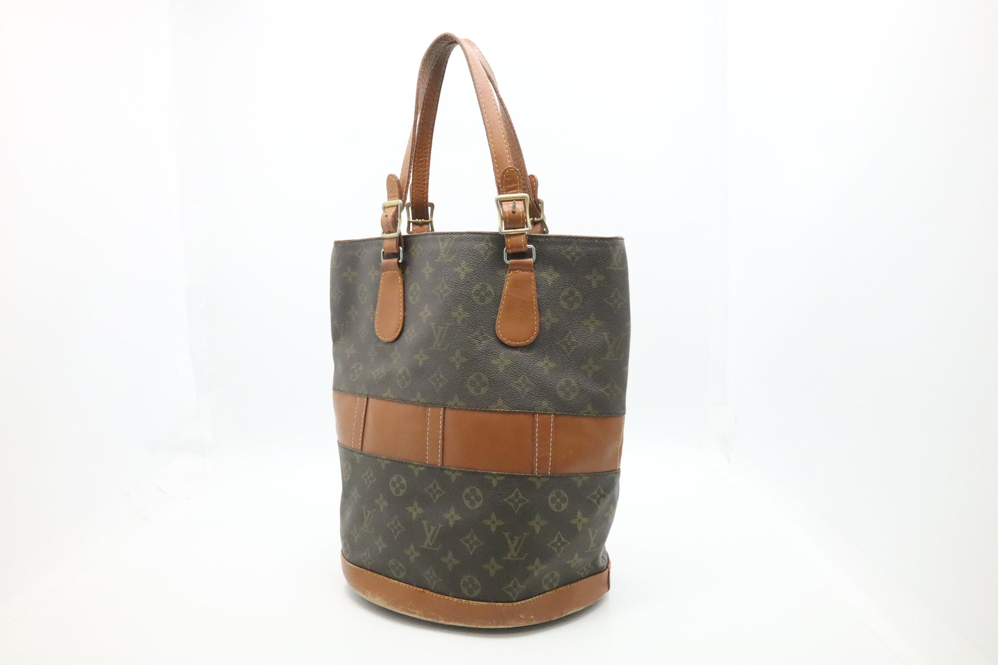 Louis Vuitton French Company Bucket GM Monogram Canvas Bucket Bag Monogram Canvas