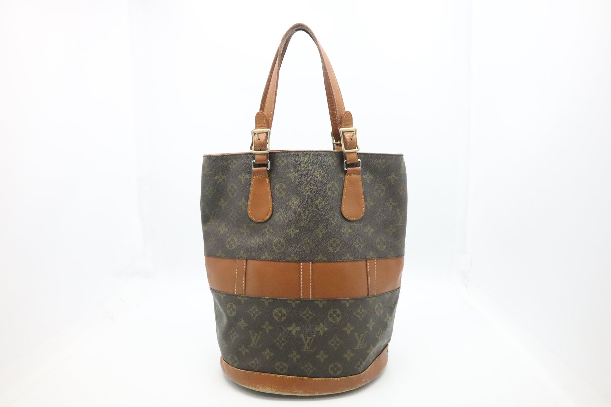 Louis Vuitton French Company Bucket GM Monogram Canvas Bucket Bag Monogram Canvas