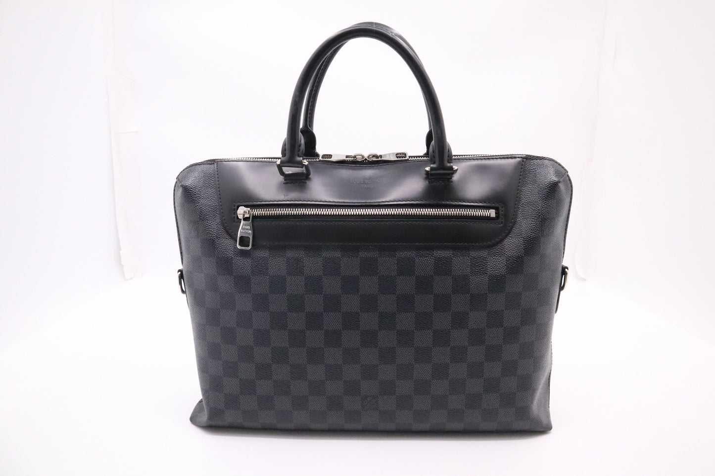 Louis Vuitton Porte Documents Jules Graphite Canvas Damier Handbag