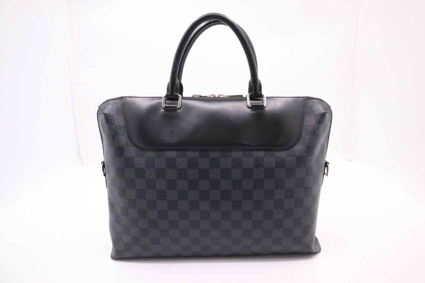 Louis Vuitton Porte Documents Jules Graphite Canvas Damier Handbag