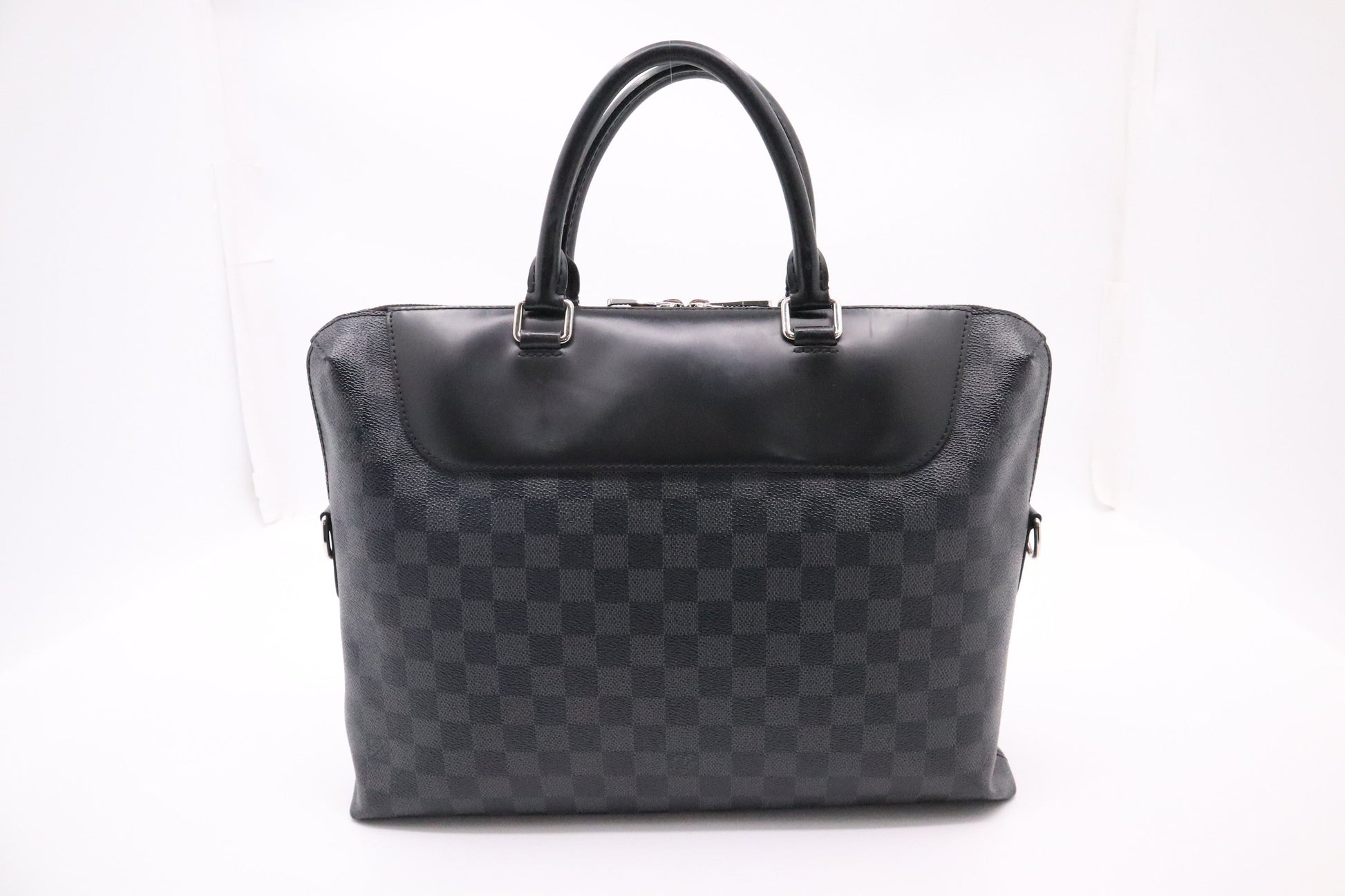 Louis Vuitton Porte Documents Jules Graphite Canvas Damier Handbag