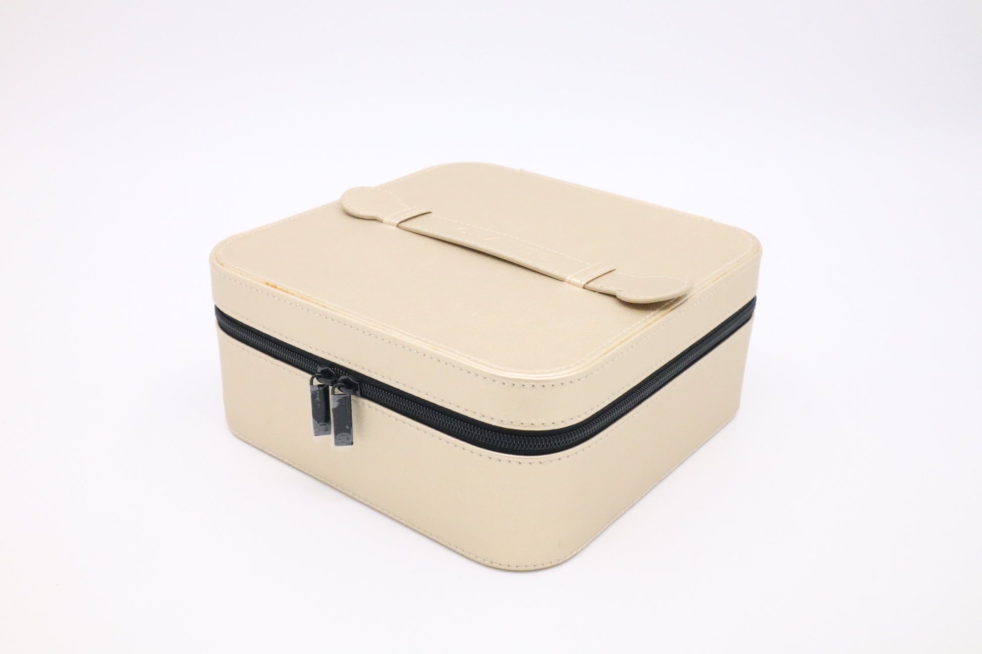 Chanel Make Up Gold Leather Handbag
