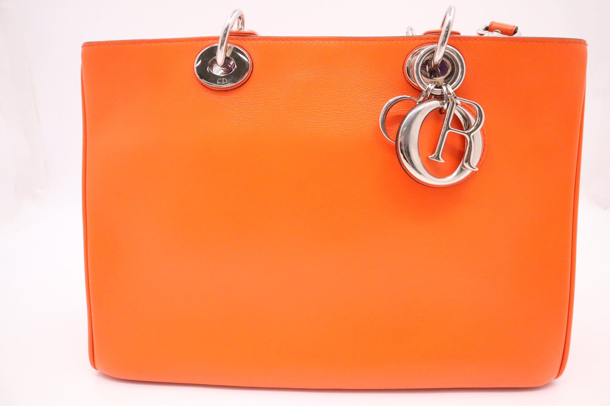 Dior issimo Way Bag In Orange Leather Travel Bag