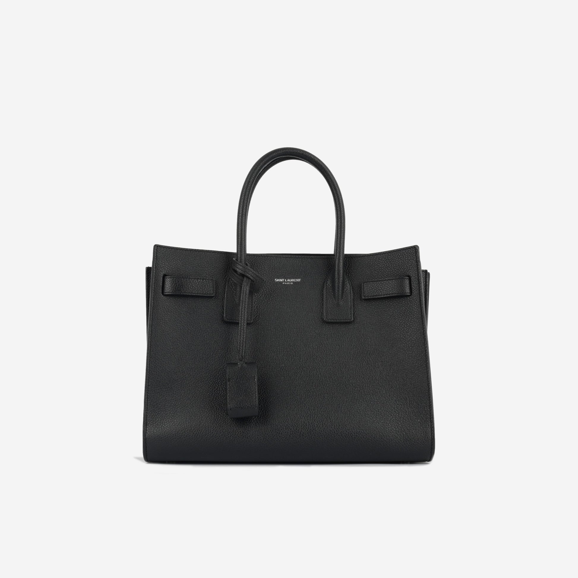 YSL Saint Laurent Sac De Jour Crossbody Bag Baby Black Taurillon Shw
