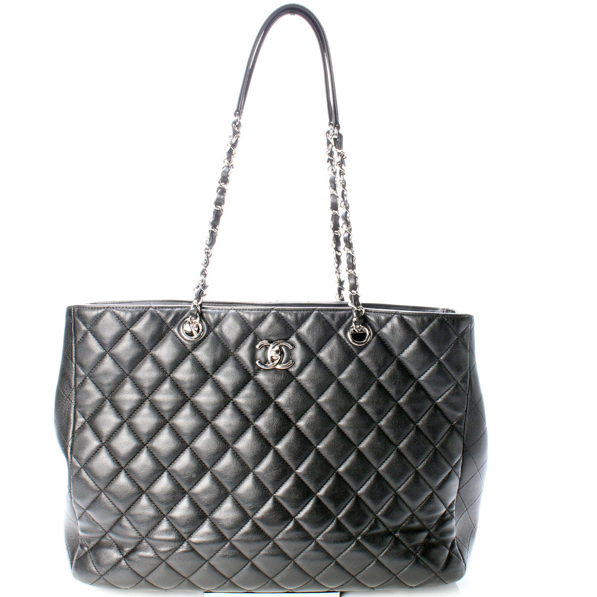Chanel CC Shopping Lambskin Tote Bag