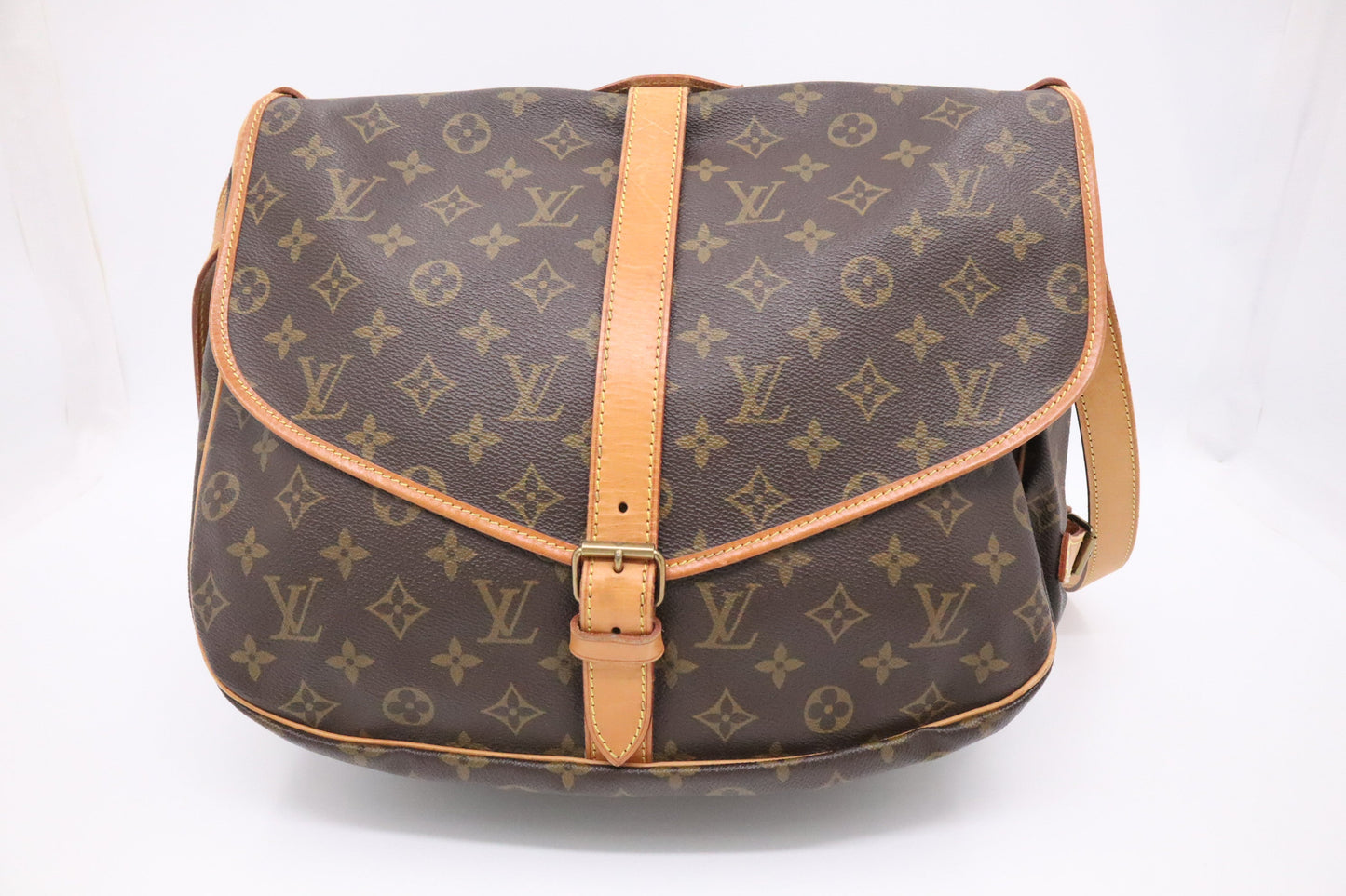 Louis Vuitton Saumur 35 Monogram Canvas Handbag