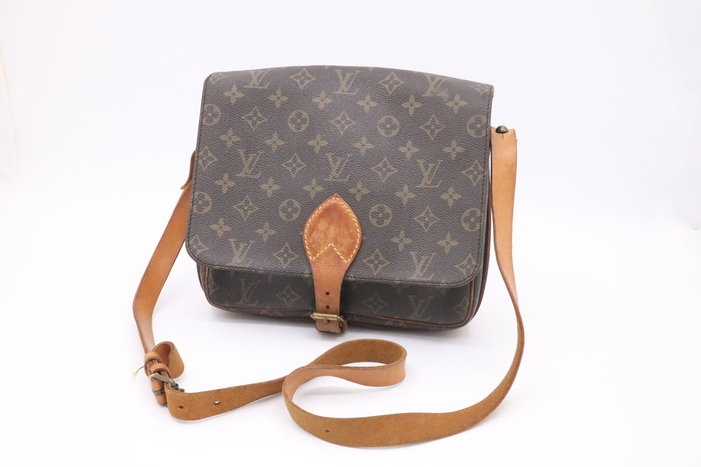 Louis Vuitton Cartouchiere GM Monogram Canvas Handbag Canvas 2