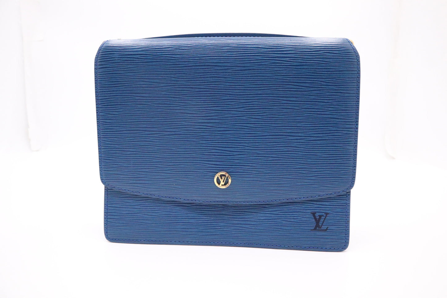 Louis Vuitton Grenelle Epi Leather Blue Handbag