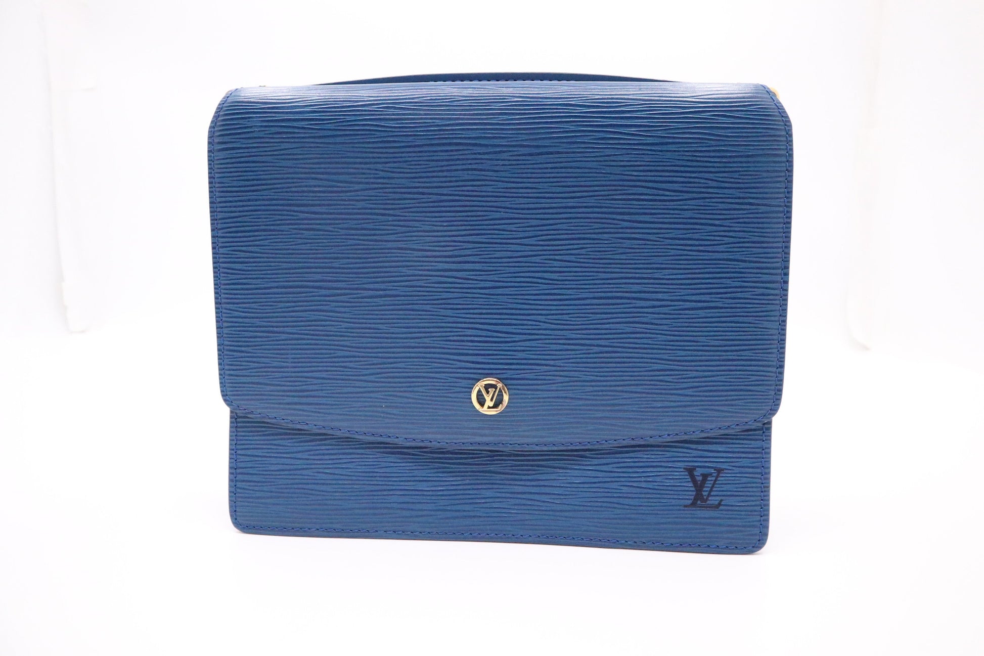 Louis Vuitton Grenelle Epi Leather Blue Handbag