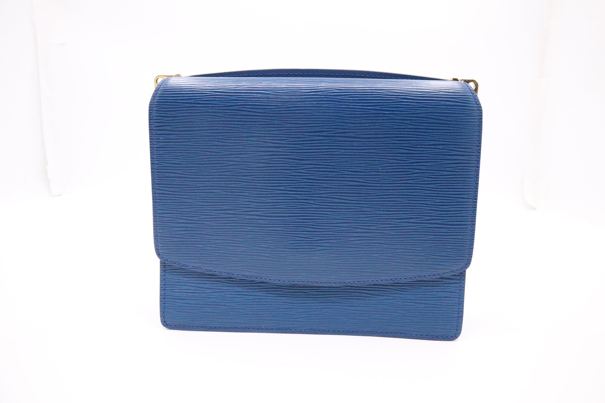 Louis Vuitton Grenelle Epi Leather Blue Handbag