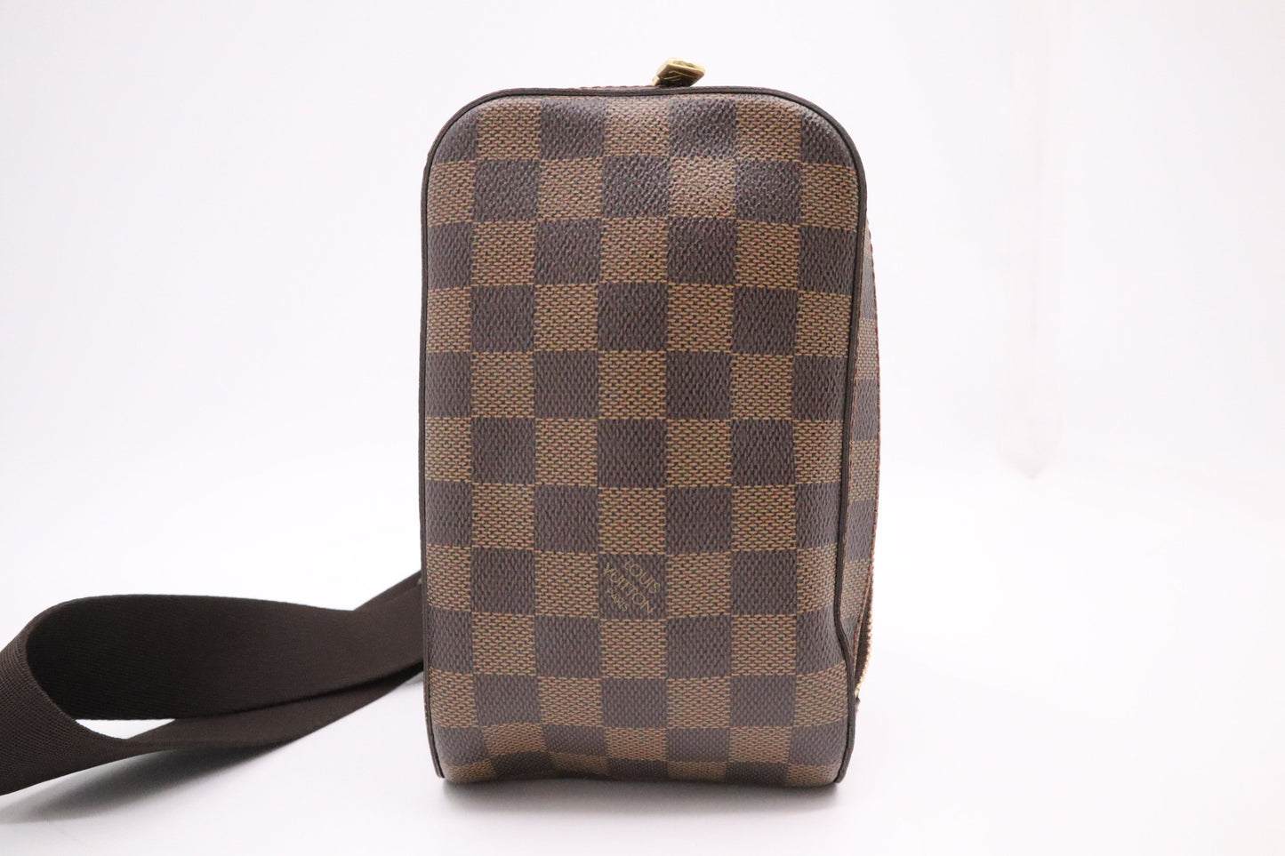 Louis Vuitton Geronimo Ebene Damier Canvas Handbag