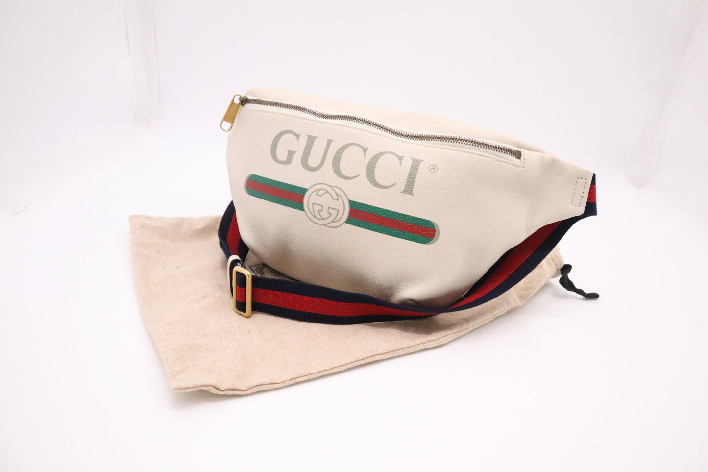 Gucci Waist Leather White Handbag