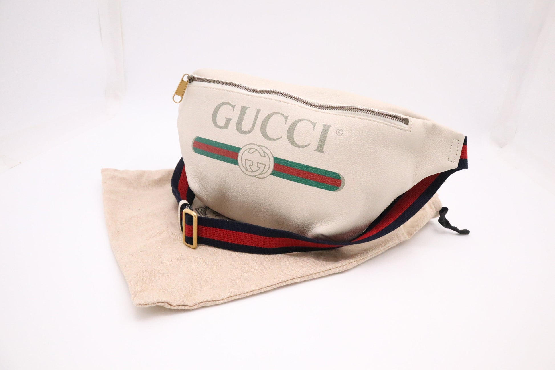 Gucci Waist Leather White Handbag