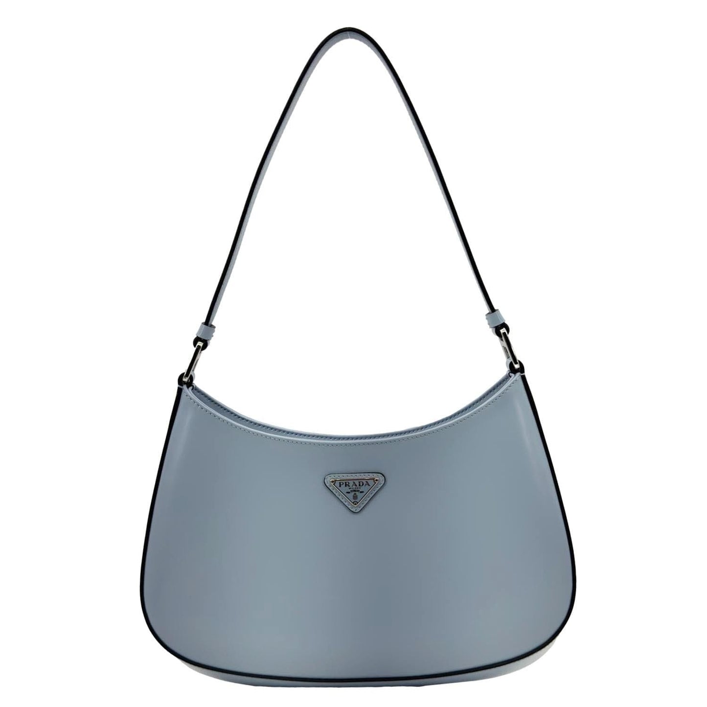 Cleo Brushed Shoulder Bag Light Leather Blue