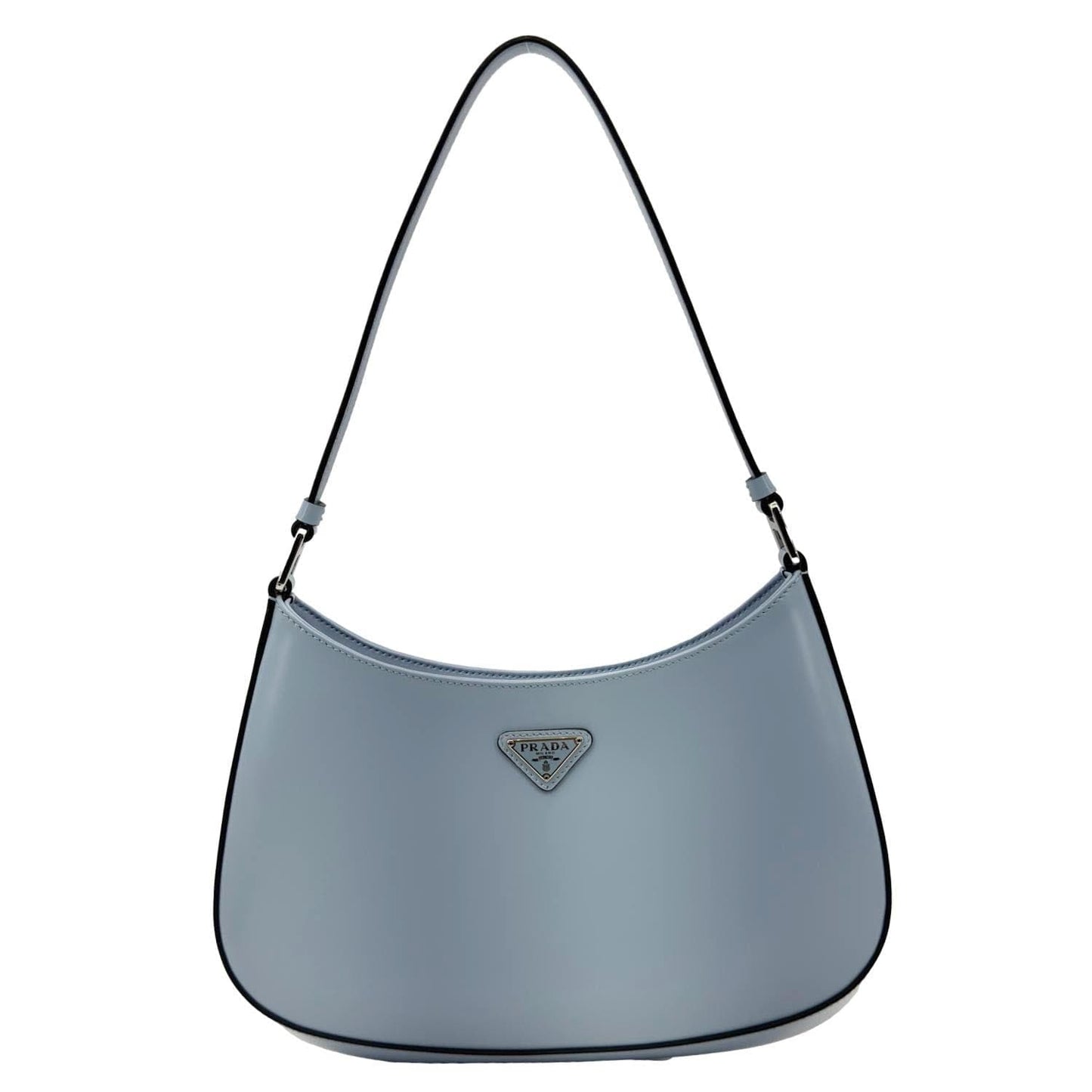 Cleo Brushed Shoulder Bag Light Leather Blue