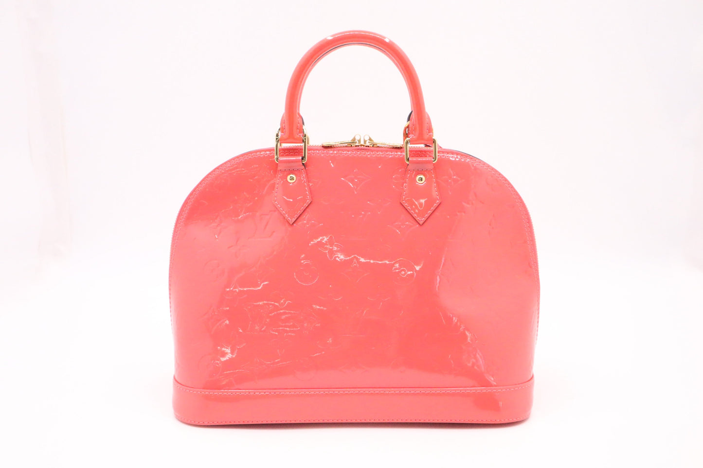 Louis Vuitton Alma PM Rose Litchi Epi Vernis Leather Pink Handbag