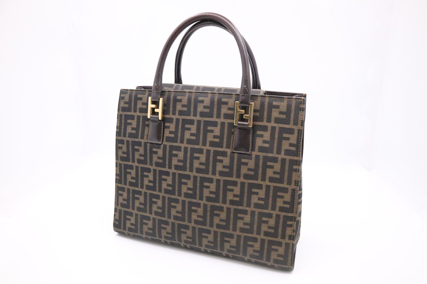 Fendi Handbag In Zucca Canvas Travel Bag