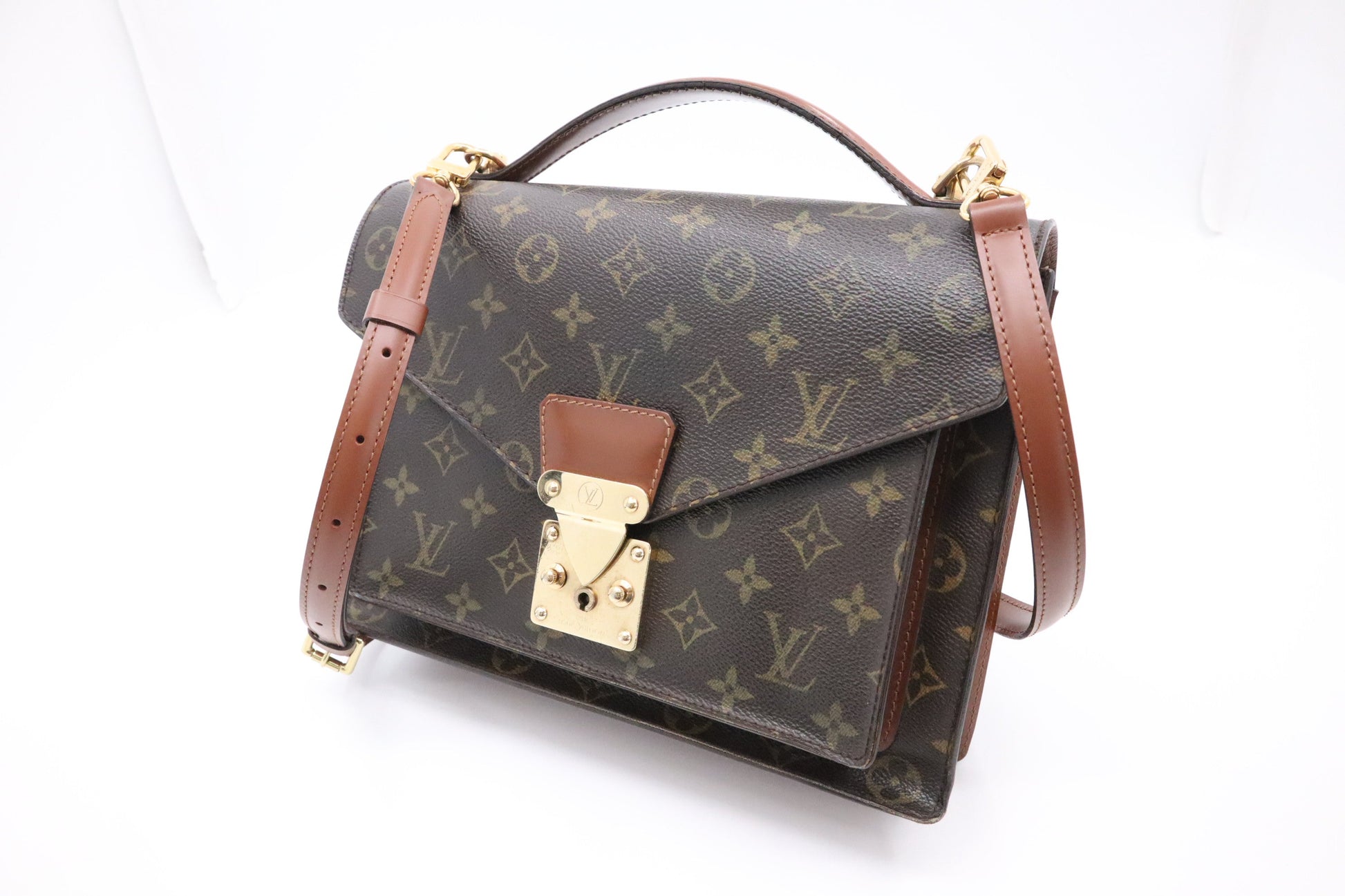 Louis Vuitton Monceau 28 Monogram Canvas Handbag