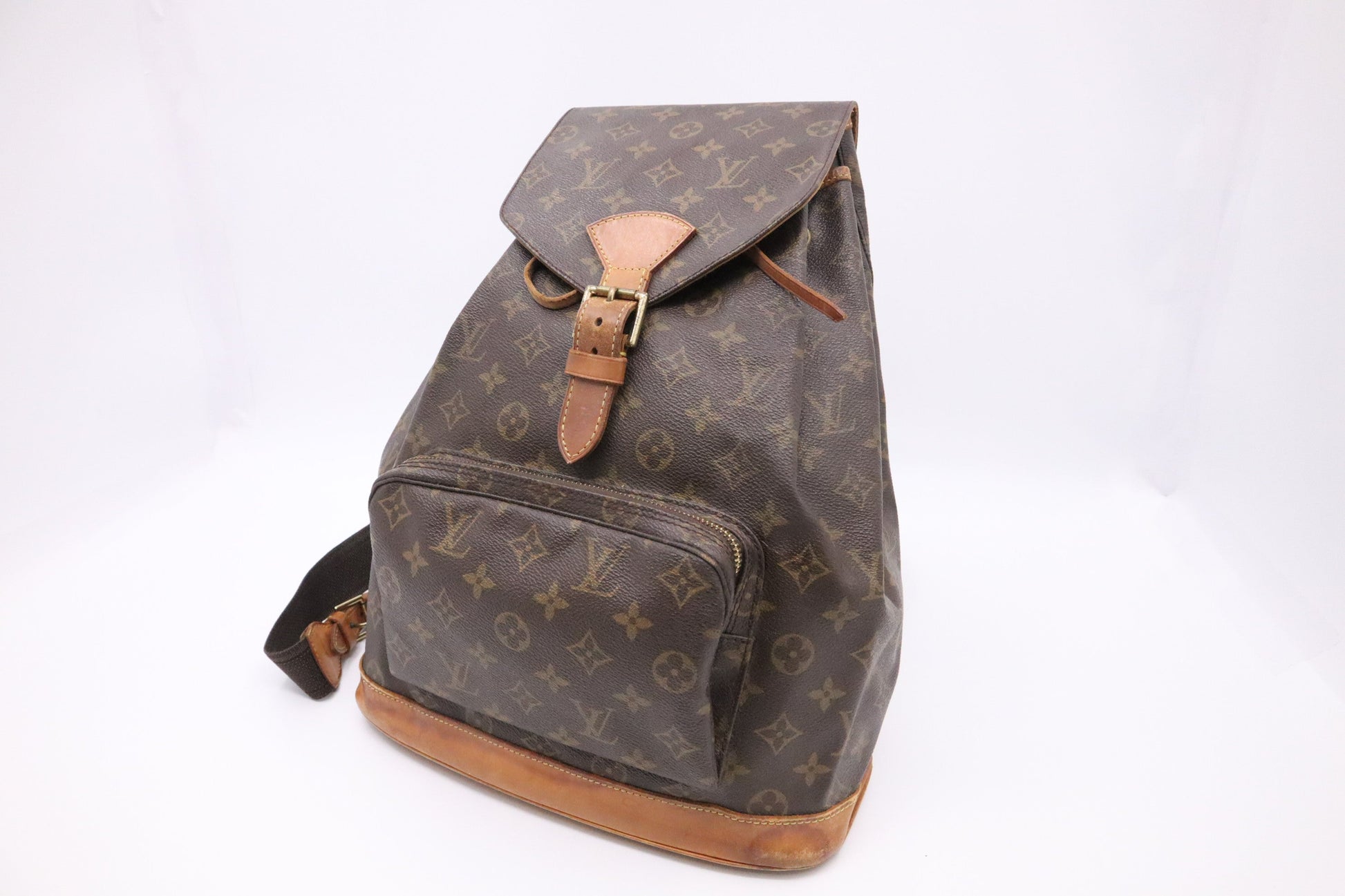 Louis Vuitton Montsouris GM Monogram Canvas Handbag Canvas 2