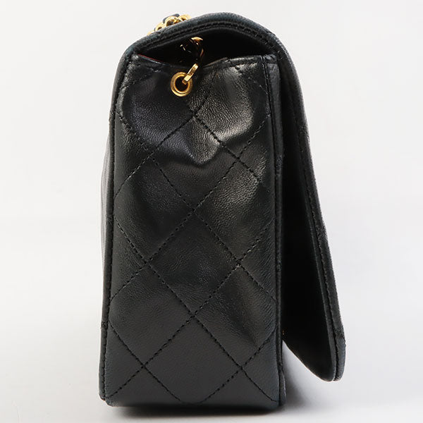 Chanel Around 1990 Made Full Flap Chain Bag 23Cm Black