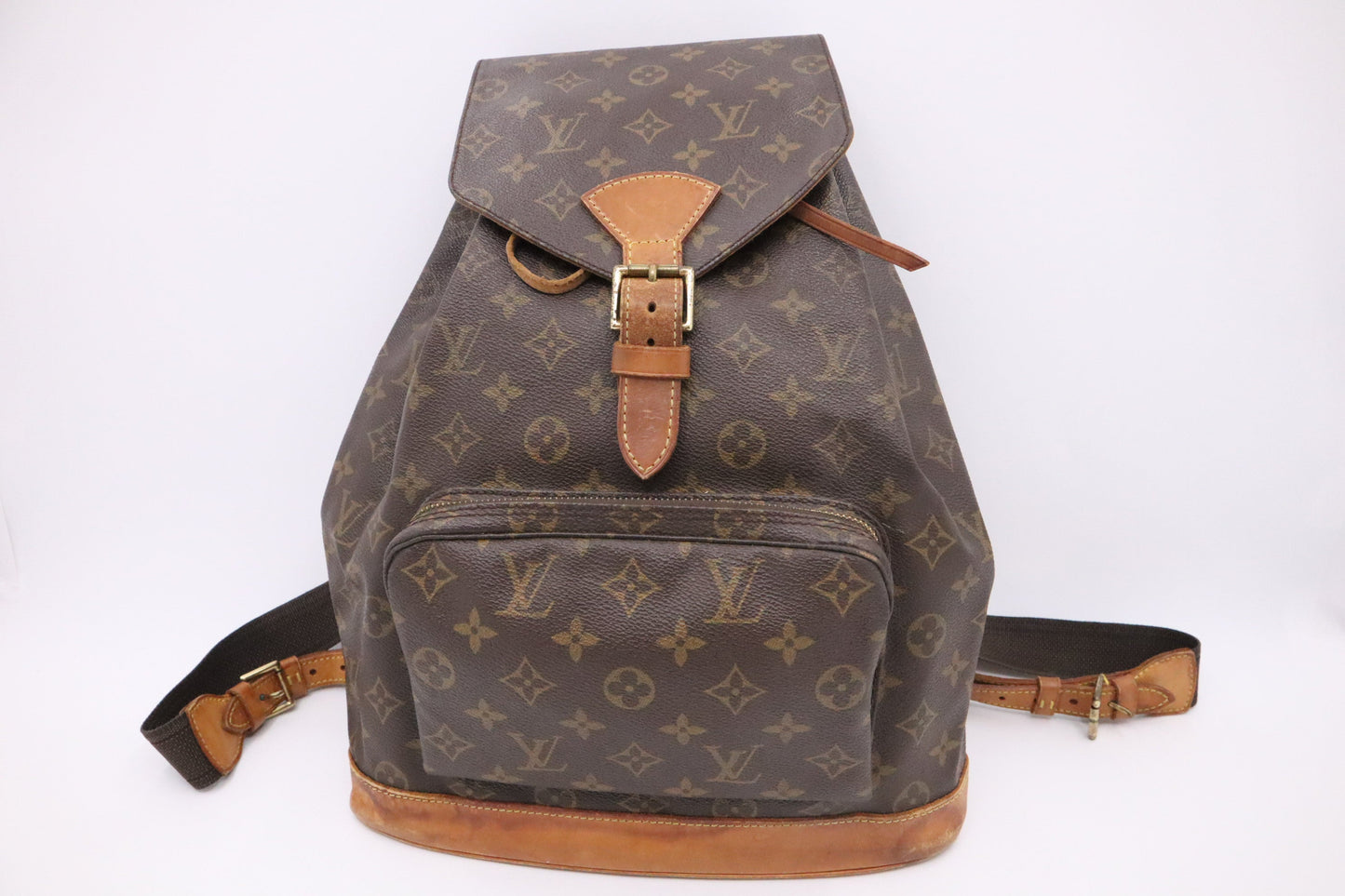 Louis Vuitton Montsouris GM Monogram Canvas Handbag Canvas 2