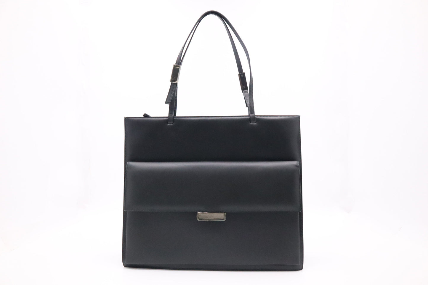 Gucci Black Leather Tote Bag