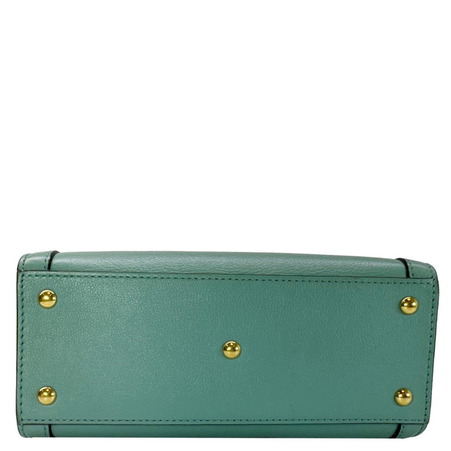 GUCCI Diana Bamboo Mini Leather Tote Bag Green 655661