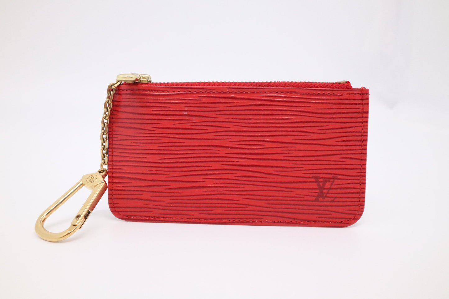 Louis Vuitton Cles Epi Leather Red Handbag