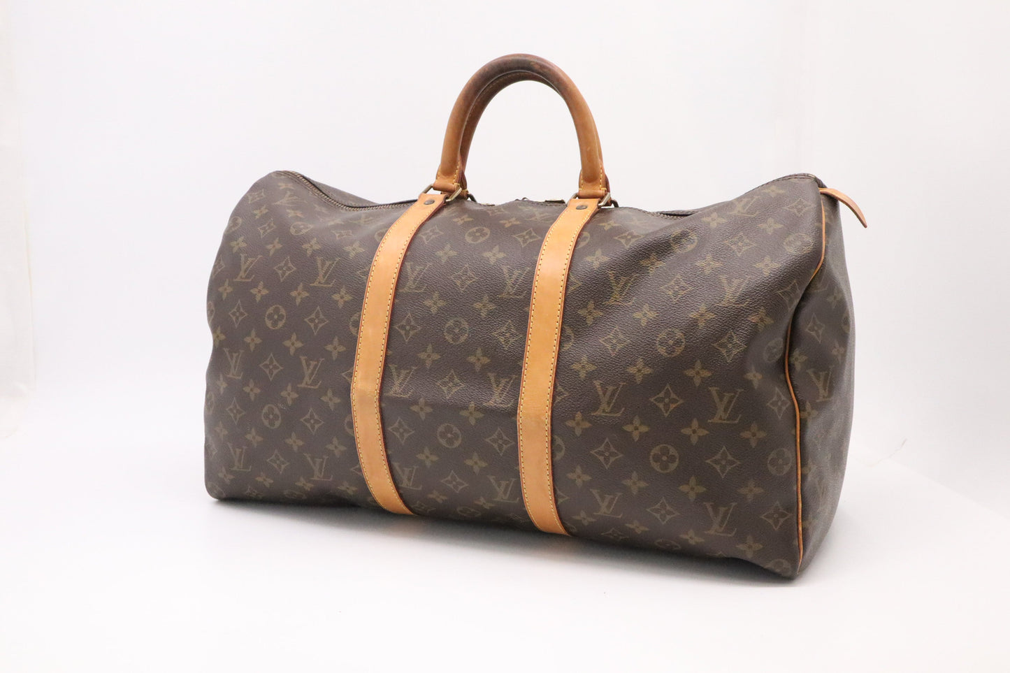 Louis Vuitton Keepall 50 Monogram Canvas Travel Bag Canvas 3