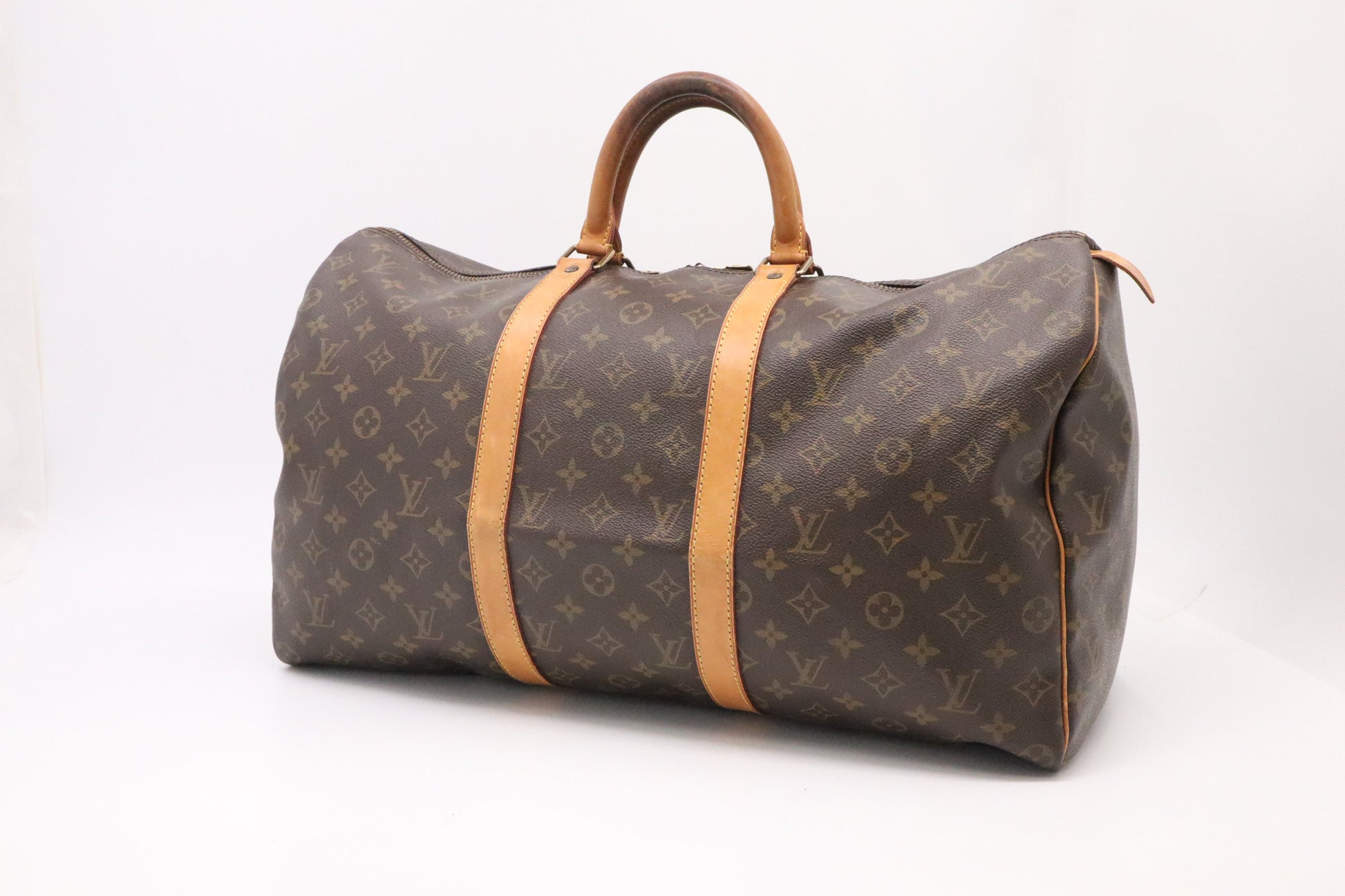 Louis Vuitton Keepall 50 Monogram Canvas Travel Bag Canvas 3