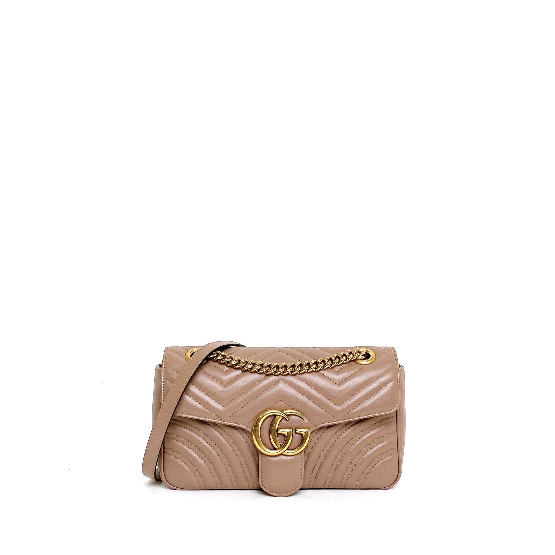 Gucci Marmont In Handbag Beige Small Travel Bag