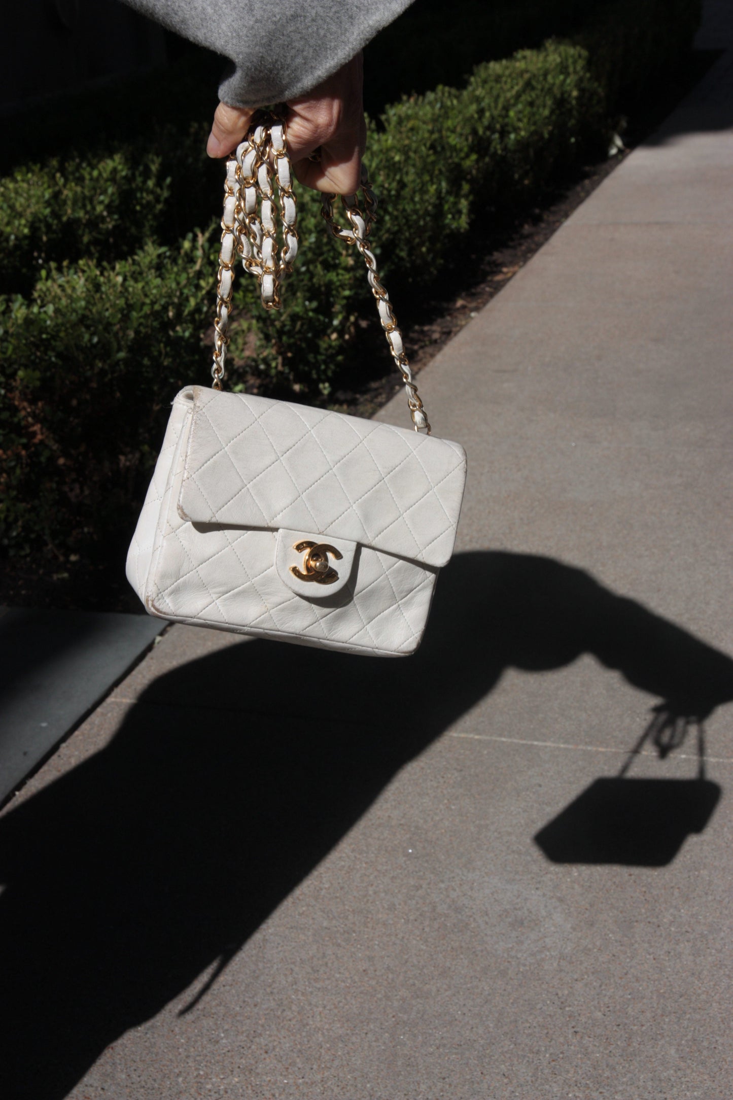 Chanel   Quilted Classic Mini Square Flap Bag