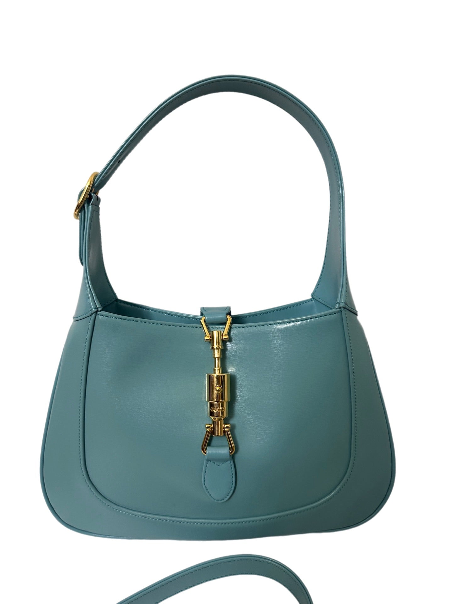 Gucci Jackie Adjustable Strap Blue Small Shoulder Bag