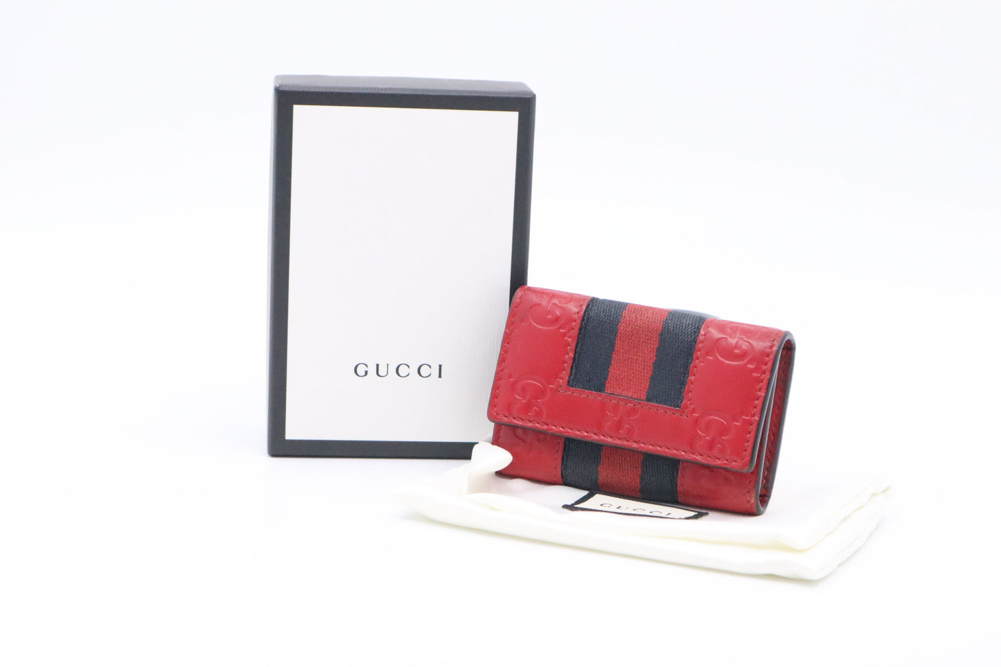 Gucci Key Guccissima Leather Red Handbag